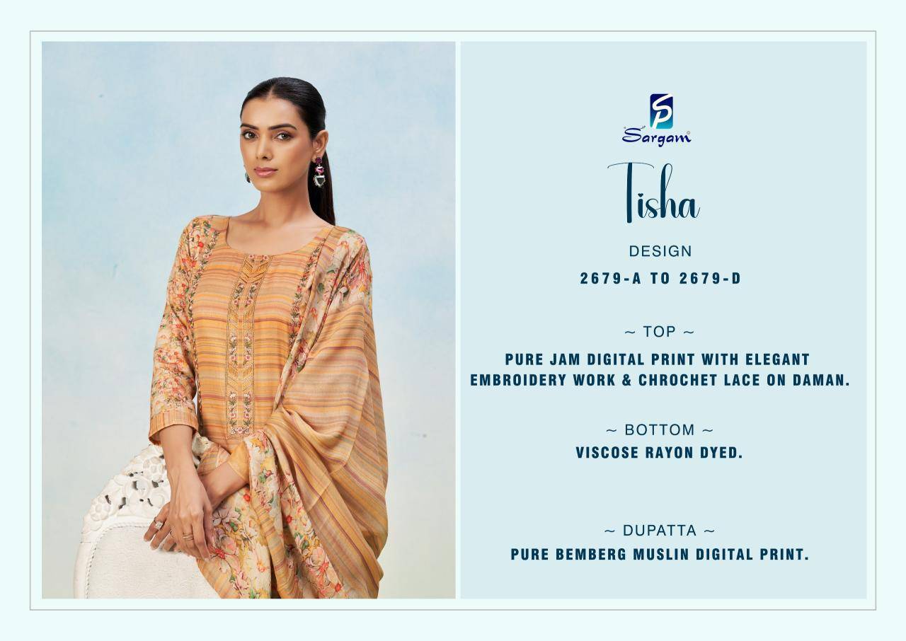 Sargam tisha Designer dress materials in Delhi